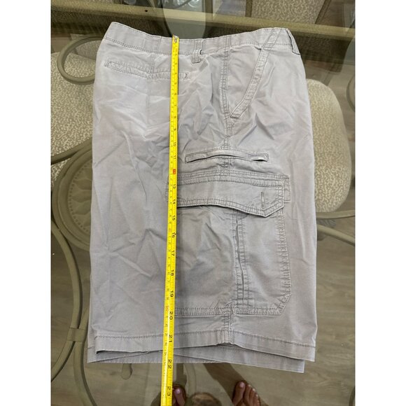Iron Flex Mens Cargo Shorts Size 40 Gray With Pockets - Picture 6 of 7